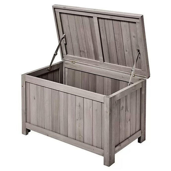 Butenkist Gartenbox Henriette, 75x45x45 cm, Holz grau