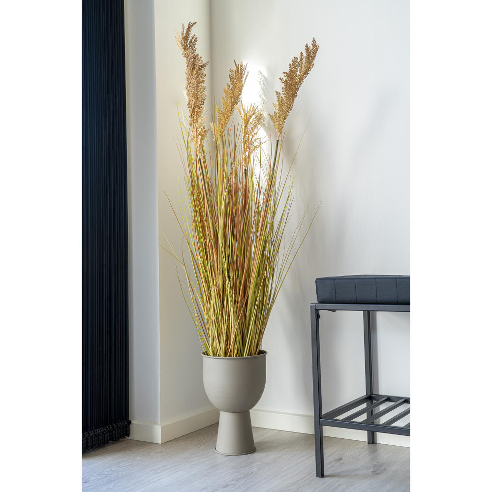 Blumentopf Amalfi, beige-grau